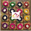 Mix Color Pom Pom  Diya Tea Light Candle Holder for Home Office Decoration Puja Articles Decor Gift TeaLight