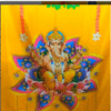 Indian Pooja Backdrop Cloth/Wedding Decor/Ganesha /Pichwai Cow/Pooja decor/Party Events/Decoration/Fabric 3D printing/Kolam Pooja Print