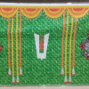Indian Pooja Backdrop/South Indian backdrop/Navratri/Ganesha backdrop/Namo backdrop/Decoration/Fabric 3D printing/Kolam Pooja Print/pichwai