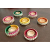 T Light Candle Holder Round with kundan work