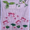 Printed lotus design satin Backdrop Cloth/ Back drop for weddings/ events/ festivals/ partywear/housewarming