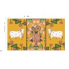 Indian Pooja Backdrop Pichwai Cow With Thirumala God for Home Pooja | Festivals| Housewarming | And For All traditional Events | Satnaryan - Image 3