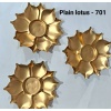 Lotus T light holder Golden color 2 pieces
