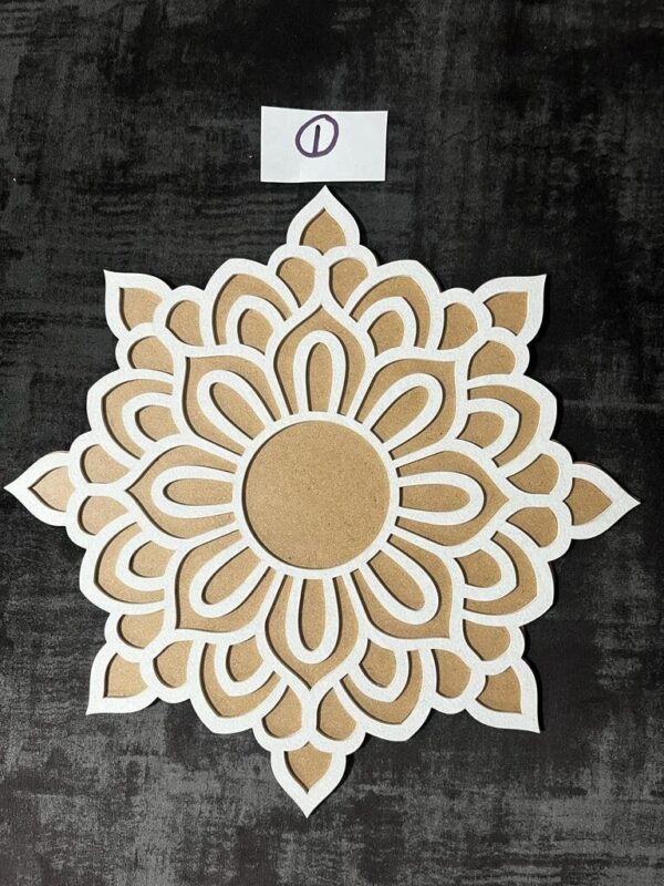 Reusable Wooden Rangoli Base - Image 5