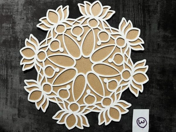 Reusable Wooden Rangoli Base