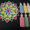 Rangoli Stencil with Wooden Base