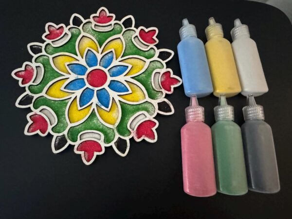 Rangoli Stencil with Wooden Base