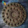 Terracota 31 Diya Antique Metallic Shade Thali wall hanging - Image 3